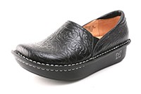 ALEGRIA DEBRA BLACK EMBOSSED ROSE