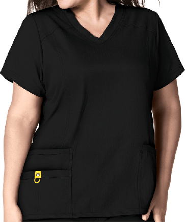 WONDERWINK SCRUBS NEXT CHARLOTTE V-NECK TOP